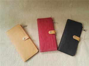 Wholesale washable kraft paper wallet, zipper bag, card holder from china suppliers