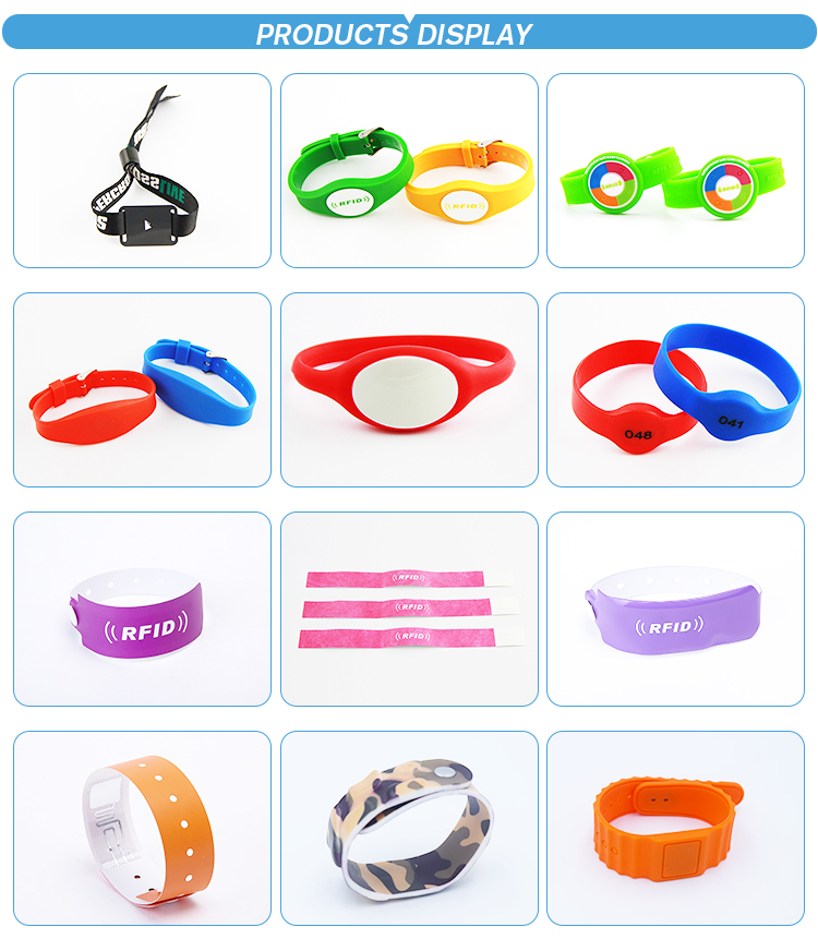 Rubber Silicone RFID NFC Bracelet Ultralight Ev1 NFC 213 OEM