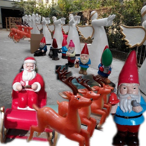 event party celebration christmas party decoration colorful statue Santa man in garden/ hall/ supermarket