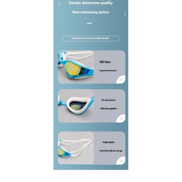 2026 Latest Models Multi-color Adult Small Frame Profession Speed Competition Swimming Goggles