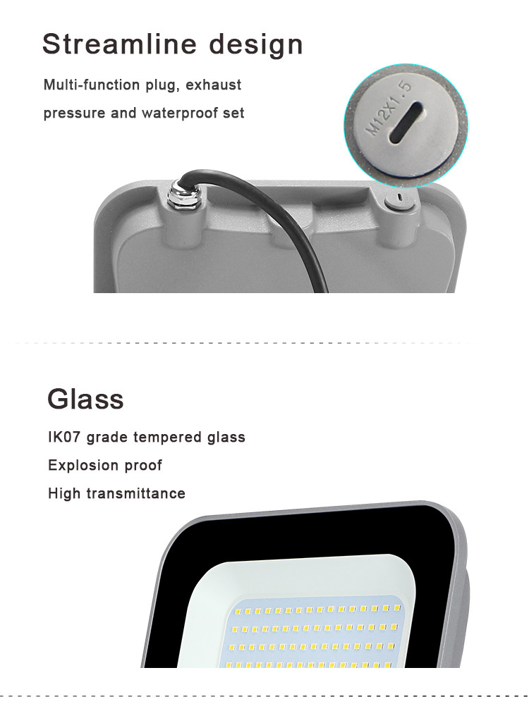 Yard Garden Outdoor LED Flood Lights Cooling 20W High Power 2000LM