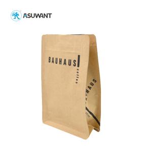 Wholesale Resealable Kraft Paper Flat Bottom Mylar Coffee Bags from china suppliers