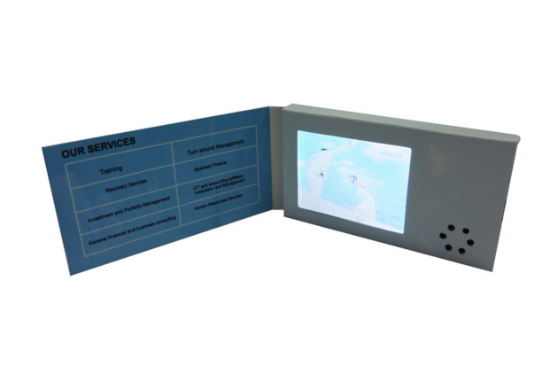 2.4 inch customized print video business card,portable video name cards video brochure name cards