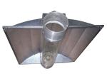 8inch HPS 1000w Air Cooled Tube Reflector MH Square Growing Areas