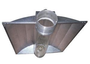 Wholesale 8inch HPS 1000w Air Cooled Tube Reflector MH Square Growing Areas from china suppliers