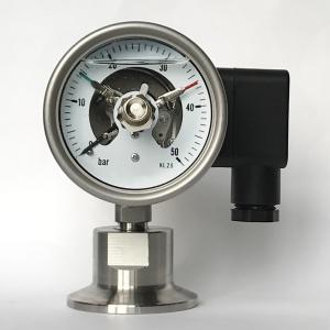 Wholesale Ss316 50 Bar Pressure Gauge 63mm Dial Metallic Electric Contact Manometer from china suppliers