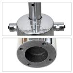 Plating Color / Gold 5kg Cast Iron Barber Chair Base With 150mm Journey