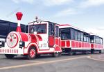 Outdoor Scenic Area Tourist Train Rides 72 People Sightseeing Train ISO9001