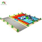 Commercial Water Play Equipment Mobile Land Inflatable Ground Water Park With