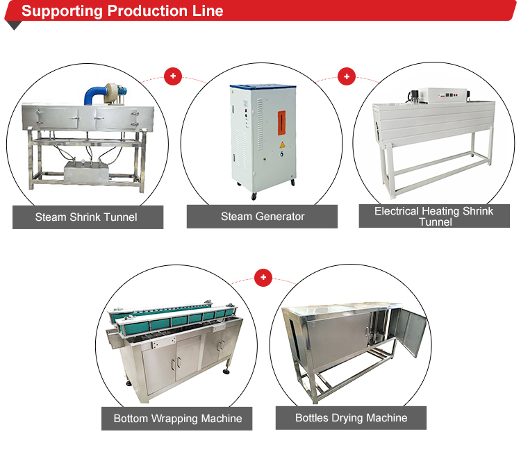 Beverage Bottle Sleeve Labeling Machine , Water Bottle Packing Machine Shrinking