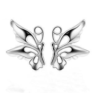 Wholesale Women's Fashion 925 Silver Plated Butterfly Style Stud Earrings (EESTUD09) from china suppliers