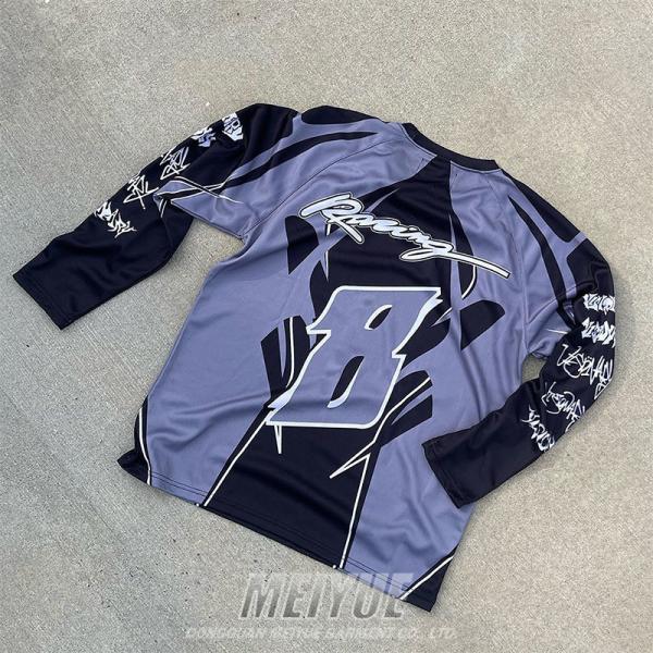 Custom Jersey Long Sleeve 100% Polyester Sport Wear Football Soccer Shirt
