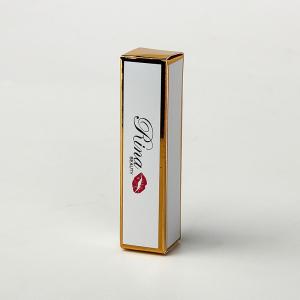 Wholesale White Card Paper Gold Foil Lip Gloss Packaging Box Cosmetics from china suppliers