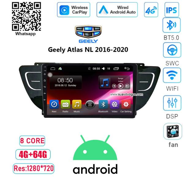 Geely Atlas NL-3 2016-2020 Multimedia Video Player Carplay Android Car Radio