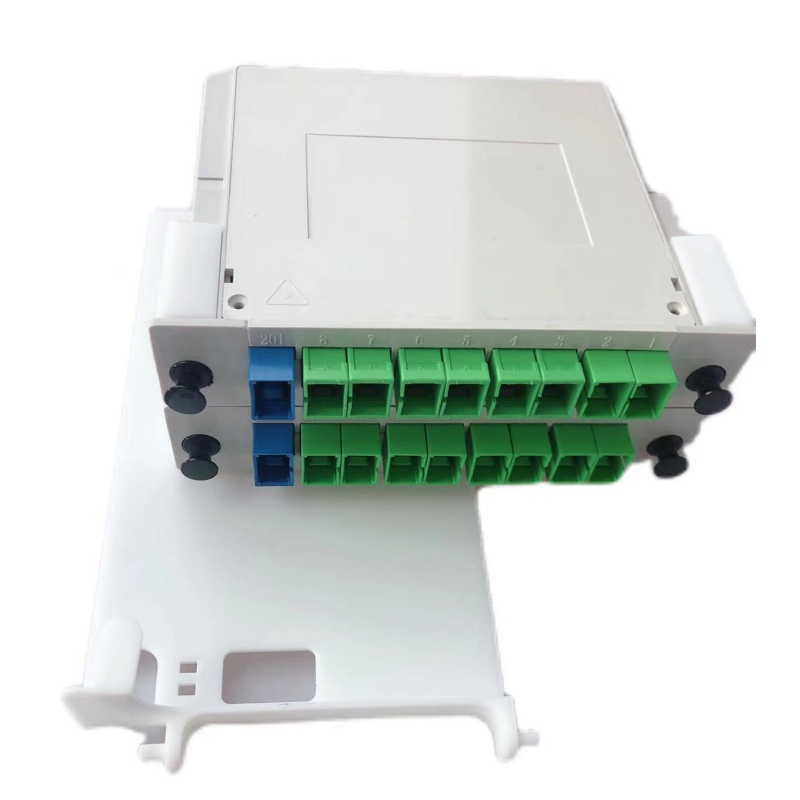 Compact Design 1*8 1*16 SC APC UPC Optical PLC Fiber Optic Cassette Type PLC Splitter
