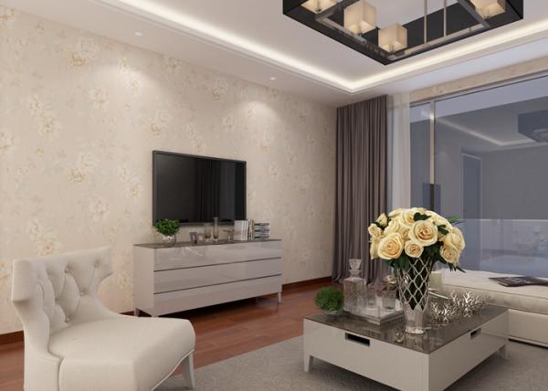 Waterproof PVC Living Room Wallpaper for Entertainment / Household , Rustic