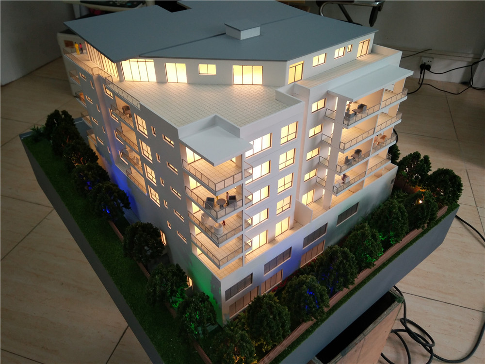 Handmade 3D Printed House Model , Display Use Plastic Architectural Model