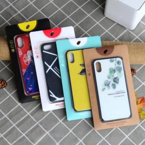 Wholesale Creative Phone Case Box Packaging Kraft Paper Package With Clear Blister from china suppliers