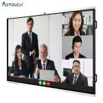 60Hz Smart Board Interactive Flat Panel Display Whiteboard 75 Inch Silver
