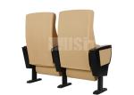 Strong Steel Structure Padded Church Chairs Modern Appearance With Writing