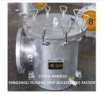 Main Engine Sea Water Strainer Szie-8"-Dn200 Carbon Steel Body Stainless Steel