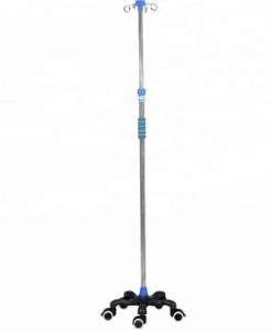 Wholesale Good quality and hot sale Stainless steel medical height adjustable iv poles for sale from china suppliers
