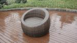 4pcs poly rattan pool furntiure