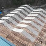 Galvanized Steel Plastic Film Greenhouse Retractable Large Tunnel Custom