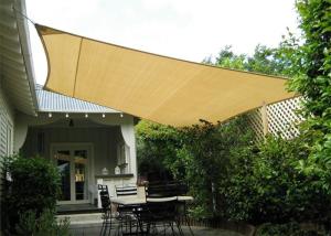 Wholesale Beige Outdoor Polyester Garden Shade Sail With Different Sizes 140gsm / 160gsm from china suppliers