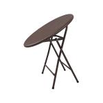 31.5 Inches Plastic Folding Tables Rustproof Steel Legs Natural aRattan Color