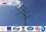 Transmission Line Hot rolled coil Steel Power Pole 33kv 10m / electric utility