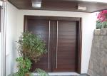 Contemporary Main Solid Wood Doors Customized Color Entry Door