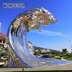 Wholesale WONDERS Casting Stainless Steel Sculpture Metal Wave Sculpture 250cm from china suppliers
