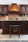 W50.5cm D33.5cm Black Leather Bar Stools Set Of 2 With Rubber Wood Leg