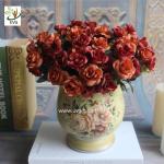 UVG table centerpieces fake roses silk wedding bouquets for party table