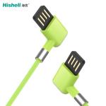Elbow L Shaped Mobile Phone USB Cables Anti Fingerprint Practical