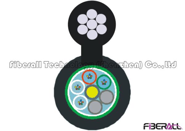 Single Wire 48 Core Fiber Optic Cable , GYTC8S Armoured Optical Fibre Cable For