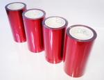 Special Tape Colored Pet Film , Heat Resistance Red Colored Plastic Film