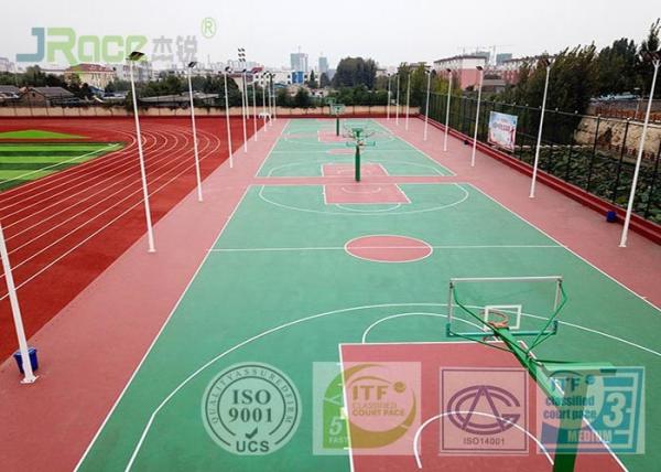 Quick Construction Basketball Sport Court Flooring Shock Absorption 29% Rebound
