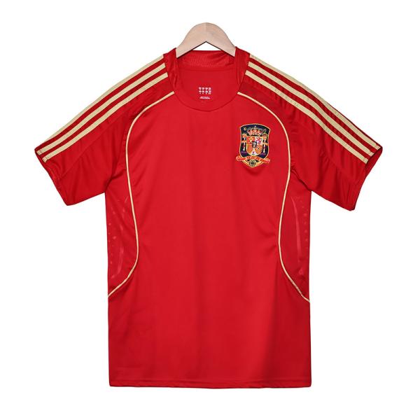 Classic return to Spain 2008 European Cup champion home jersey fan version