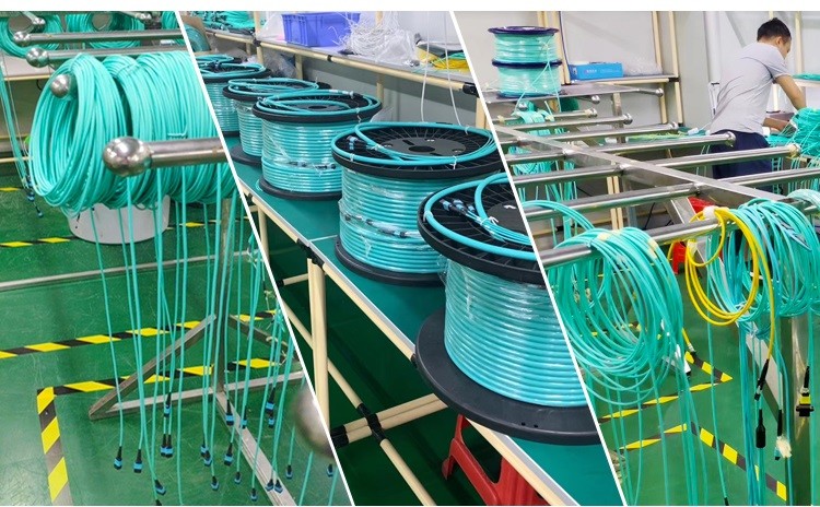 MPO(f) to MPO(f) 12f LSZH 3.0m low loss Fiber Optic Patch Cord Mpo MTP Patch Cord
