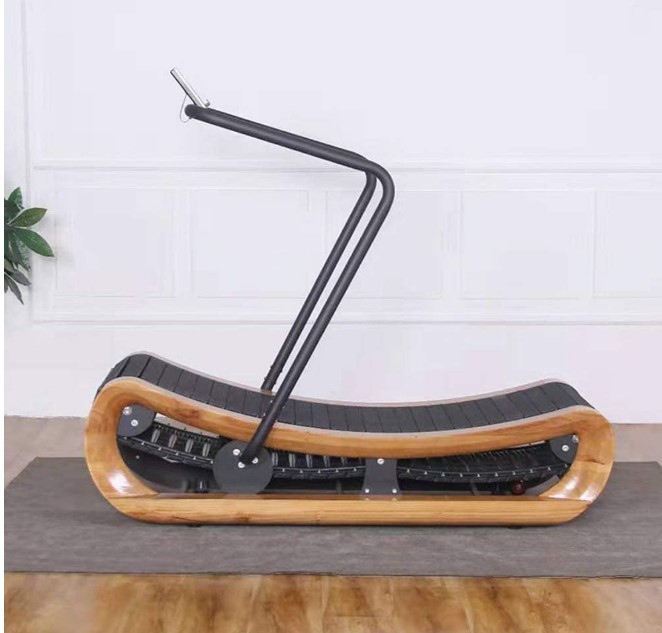 Non-Motorized Walking Air Runner Curved Surface Manual Home Running Equipment Treadmill Machine Wooden Curved Treadmill