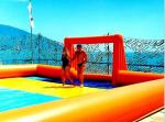 Exciting Water Inflatable Soccer Field , Football Inflatable Soap Court for Kids