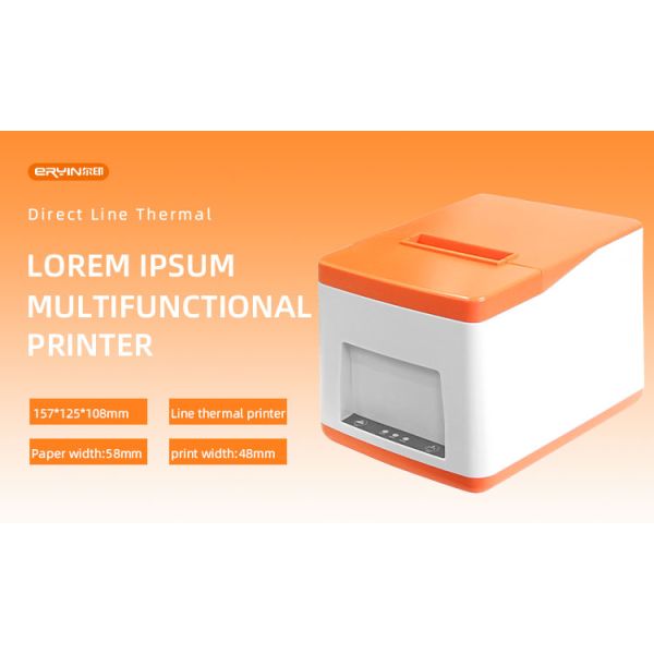 Customization Desktop 58mm USB BT Wireless Thermal Receipt Printer for iOS POS System