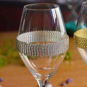 Wholesale Diamonds Decorated Crystal Wine Glass As Anniversary Gift from china suppliers