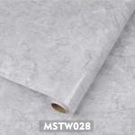 Classic Style PVC Film Wall Covering Marble Wallpaper for Bathroom Transformatio