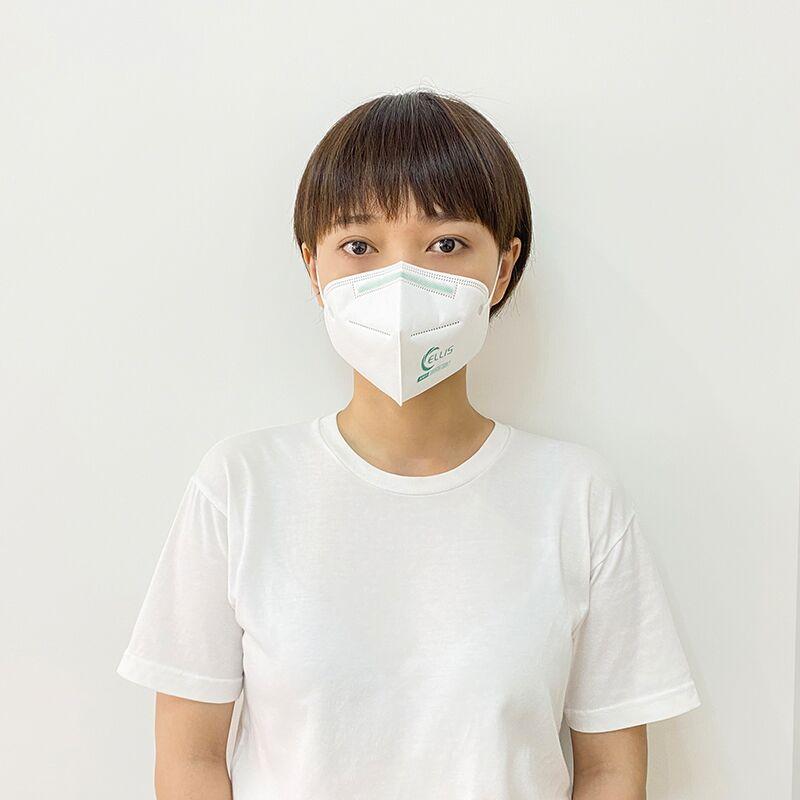 Green Color Breathable 5-Layer Disposable Kn95 Protective Anti-Dust Face Mask Without Valves For Adult