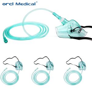 Wholesale Green Non Rebreather Oxygen Mask PVC Medical Oxygen Face Mask from china suppliers