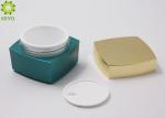 Luxury Square Cosmetic Cream Jar , Custom Color 50g Acrylic Cosmetic Containers
