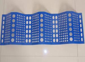 Wholesale 900mm Width 1.5mm Thickness Wind Breaker Panels Three Peak Blue from china suppliers